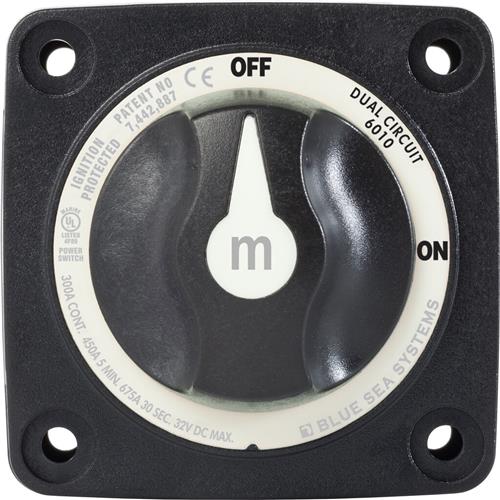 Blue Sea Systems-accuschakelaar M-serie dubbele circuit