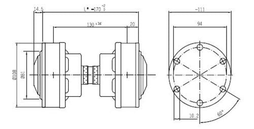 Aquadrive homokineetkoppeling CV15 (20200/20280)