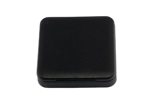 Inprojal klapdeksel terugverend 60x60mm ruw/zwart