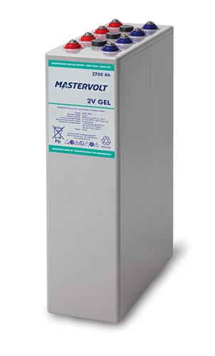 6x MVSV 2700Ah GEL 2V, inclusief 2x verpakking