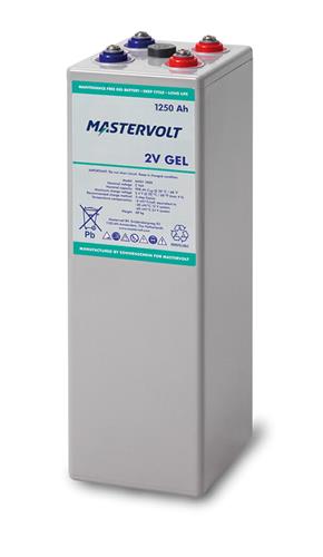 12x MVSV 1250Ah GEL 2V, inclusief 1x verpakking