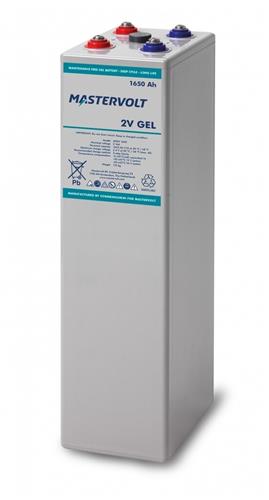 12x MVSV 1650Ah GEL 2V, inclusief 2x verpakking