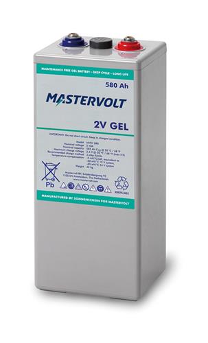 24x MVSV 580Ah GEL 2V, inclusief 2x verpakking