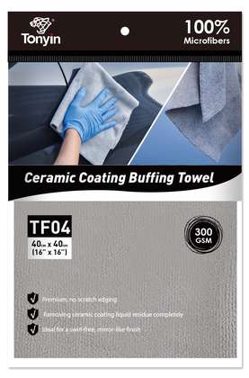 Tonyin Ceramic Coating Buffing Towel – 300 GSM