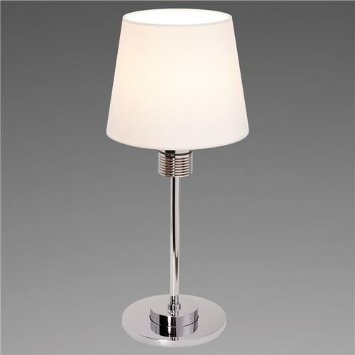 Prebit LED tafellamp KATI chroom warm wit ronde kap 230V 6W geïntergreerde dimmer
