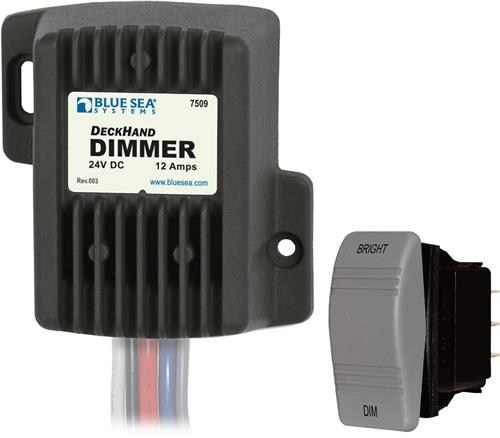 Blue Sea Systems Deckhand-dimmer 12A 24V (incl. schakelaar)