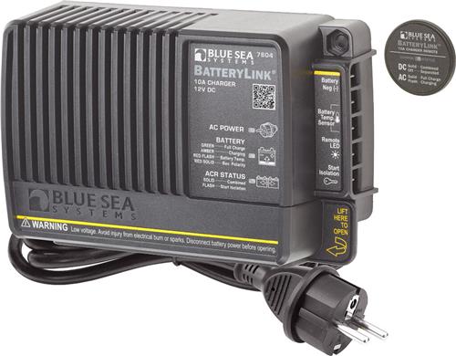 Blue Sea Systems Accu Lader BatteryLink 12VDC 10A-Euro (vervangt 7604B-Blue Sea Systems)