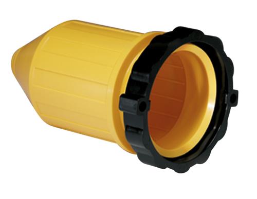 Marinco 50A afdekking met easy lock afdichtingsring geel