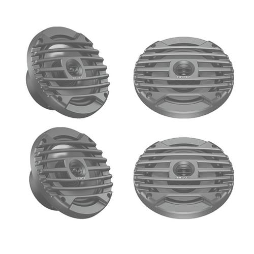 Hollex marine speakers HBX 6.5 M-C zwart set van 4