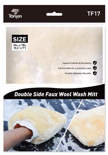 Tonyin Double Side Microfiber Wash Mitt