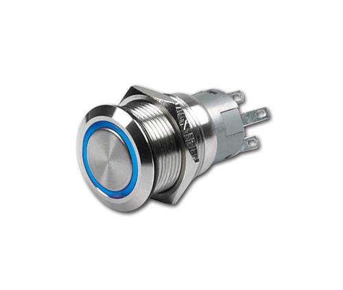 CZOne drukknop moment (Aan)-Uit 3,3V blauwe LED