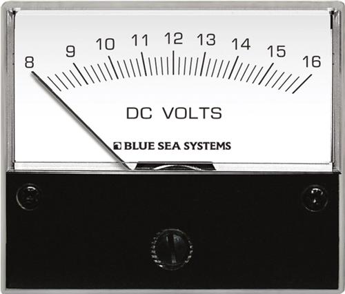Blue Sea Systems voltmeter DC 8-16V 12/24V 70mm