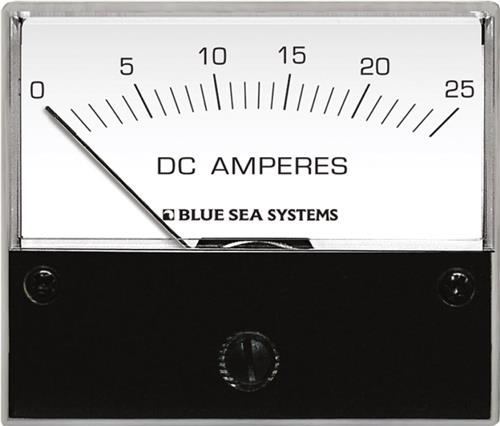 Blue Sea Systems ampèremeter DC 0-25A met interne shunt 12/24V