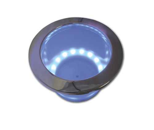 Drinkbekerhouder rvs304 met blauw LED