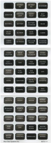 Blue Sea Systems labelkit DC H2O compact zwart