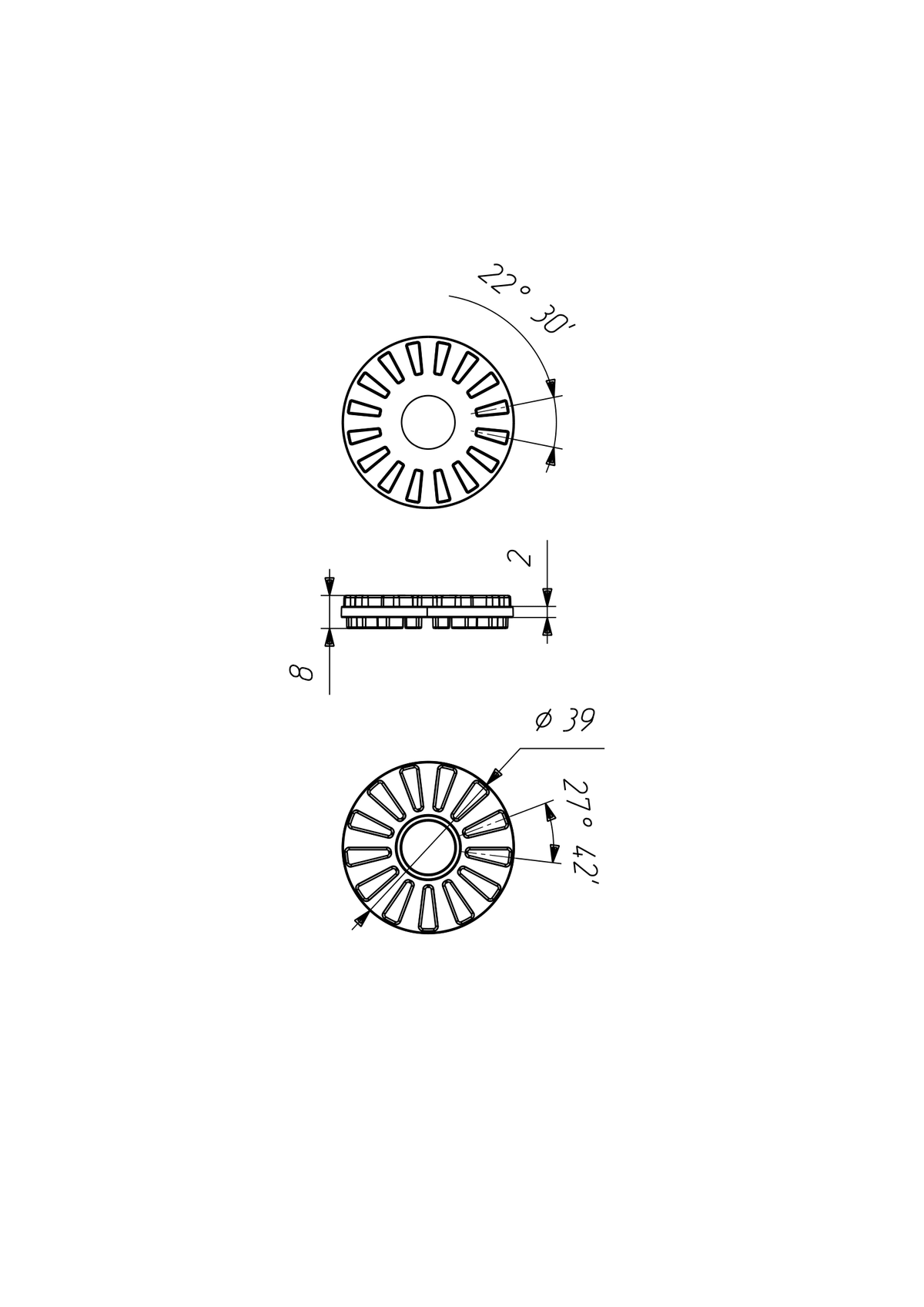 Borika adapterring voor Scotty (set of 3)
