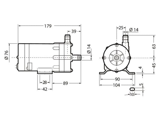 Waterpomp centrifugaal  15l 230V