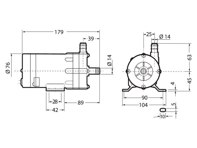 Waterpomp centrifugaal 15l 230V