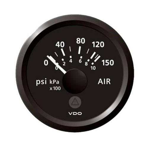 Veratron ViewLine Black luchtdrukmeter 150psi TB 52mm
