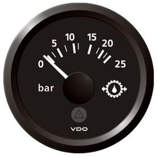 Veratron ViewLine Black transmissie oliedrukmeter 0-25bar TB 52mm