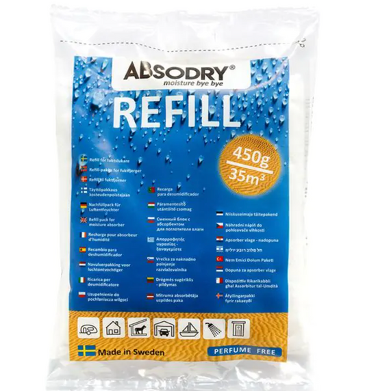 Absodry refill 450gr navulling voor vochtvanger