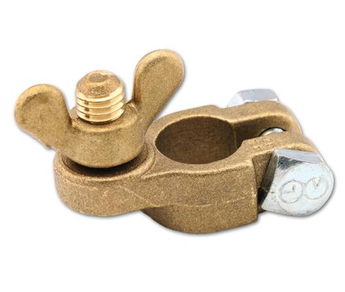 Ripca accuklem messing kabel 10-50mm² vleugelmoer M10 plus