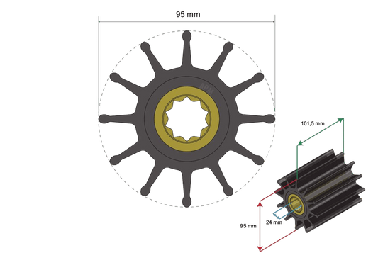 Premium Impeller nr. 06-02-034