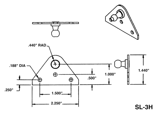Vlakke steun sl-3h
