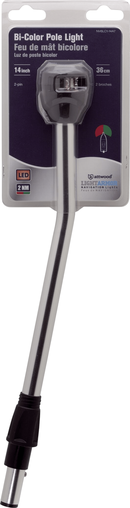 Combi licht led Lightarmor op poot 25cm schuin
