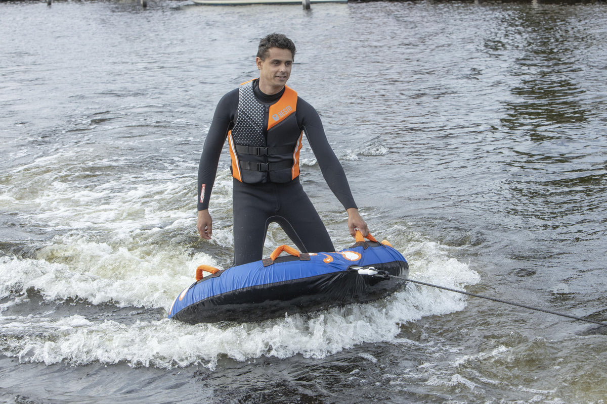 Besto Neopreen drijfvest 50 N maat XXL zwart/grijs/oranje