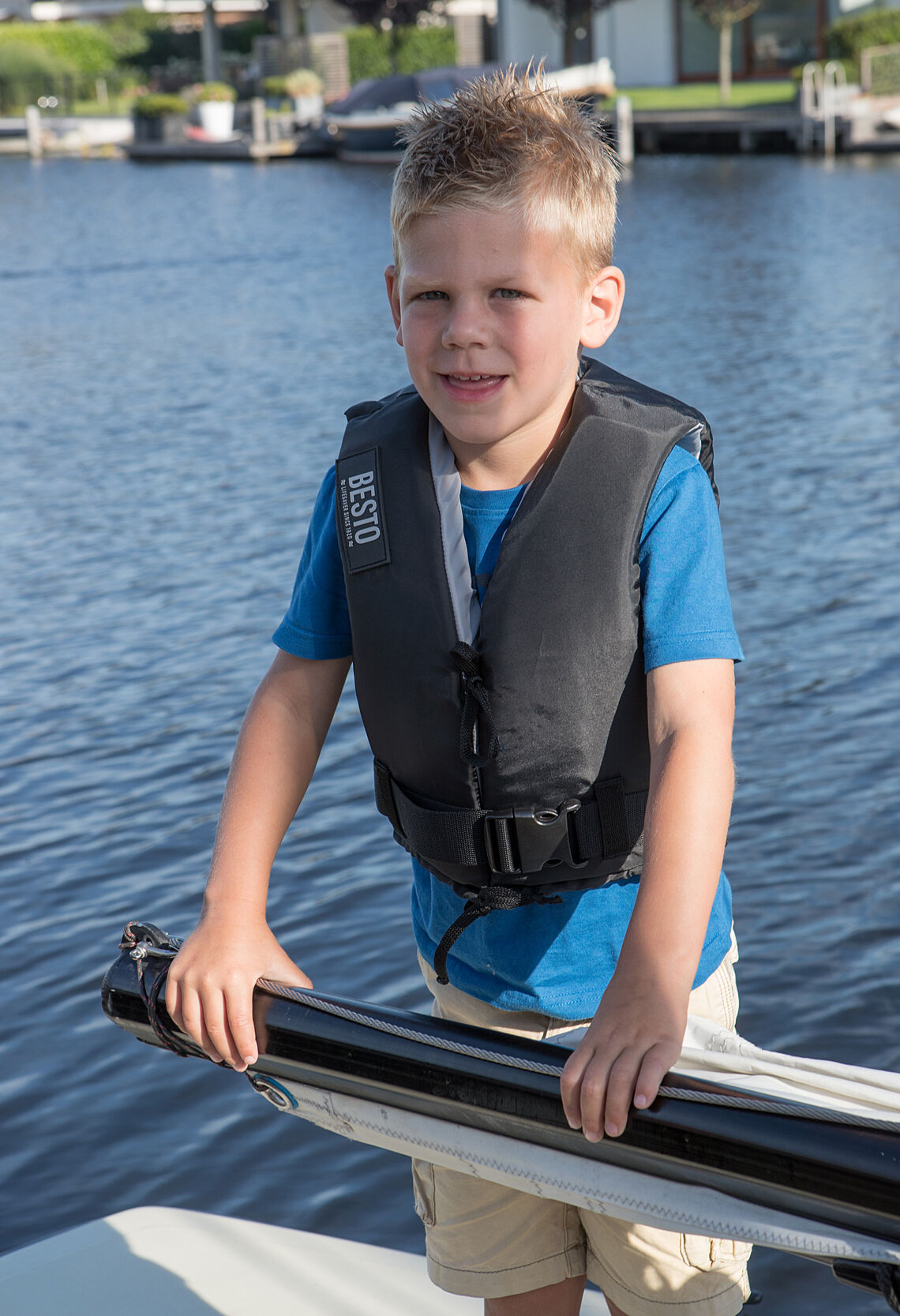 Besto Dinghy drijfvest zwart 50 N maat XS