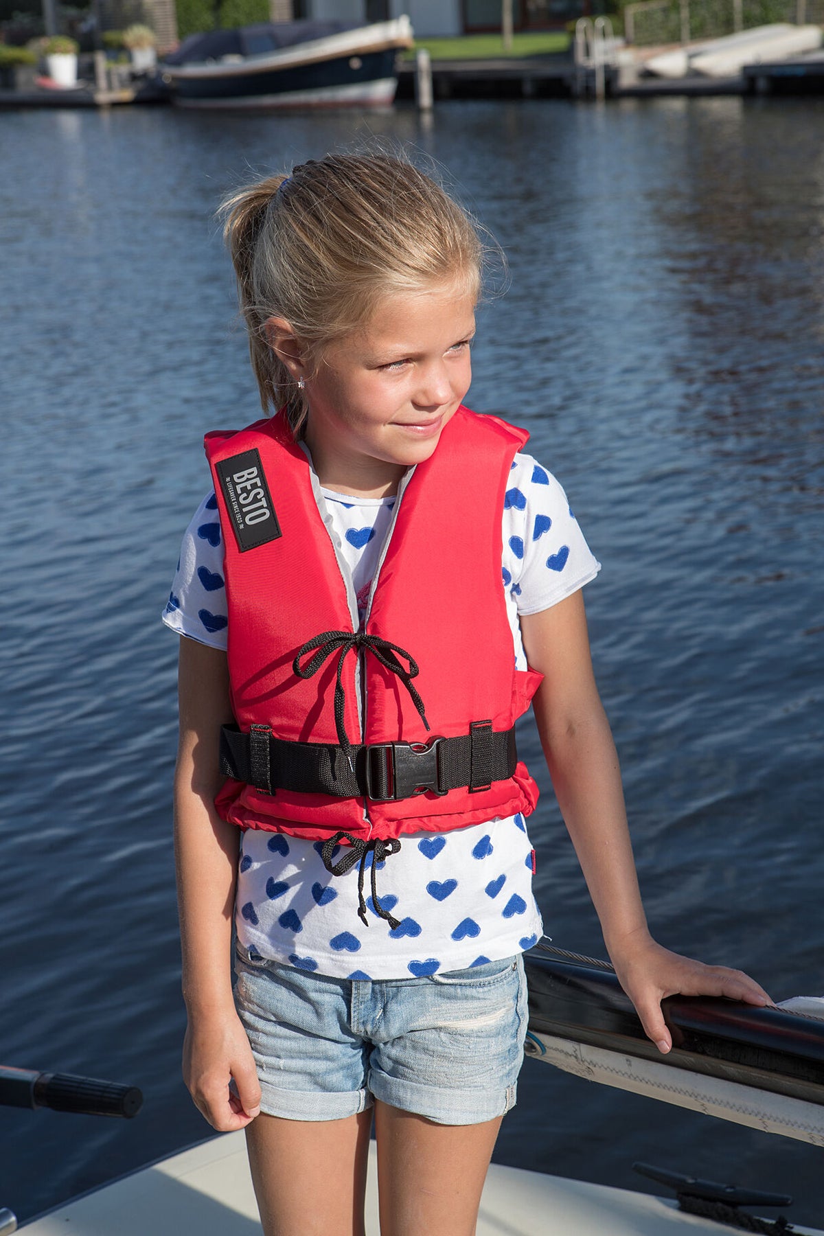 Besto Dinghy drijfvest rood 50 N maat XS
