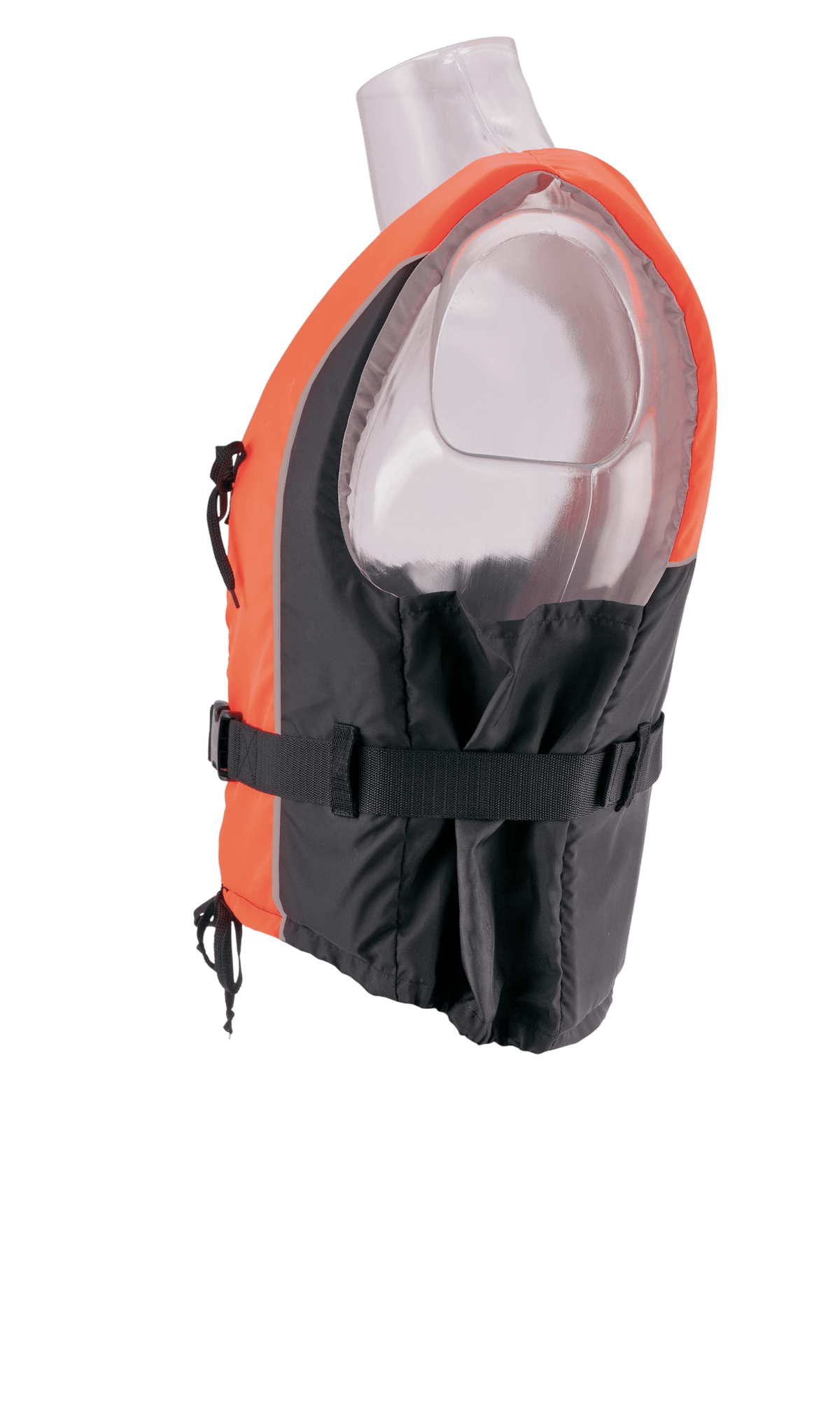 Besto Dinghy Zipper drijfvest oranje/zwart 50 N maat S