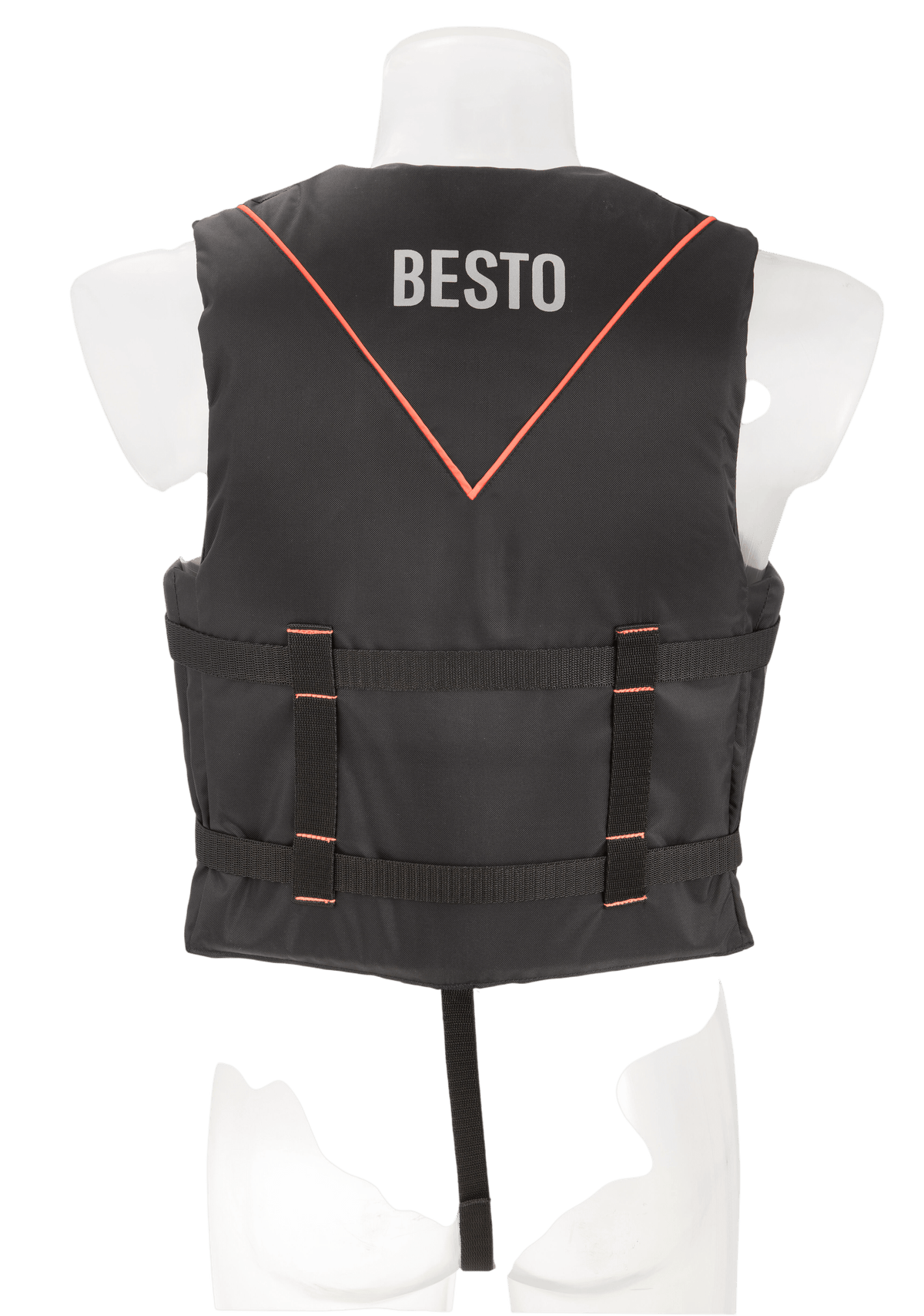 Besto Skivest drijfvest zwart/oranje 50 N maat XL