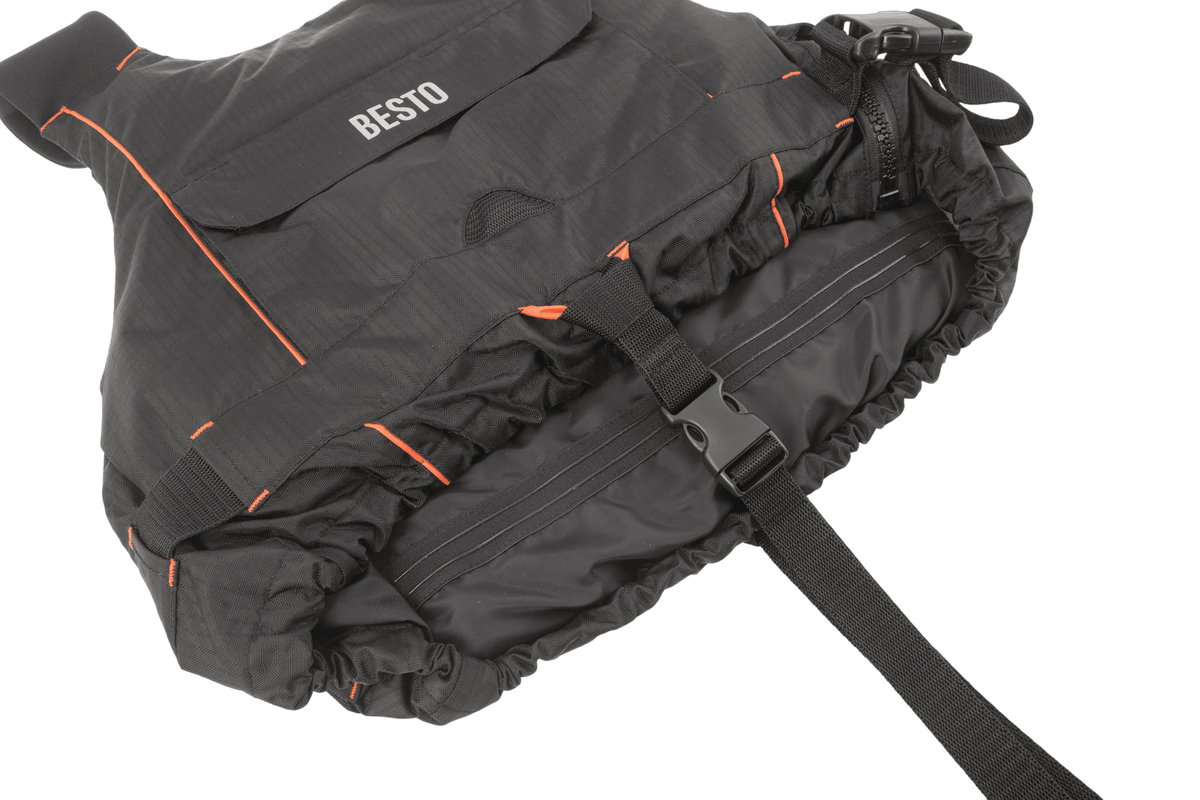 Besto Sailor drijfvest zwart/oranje 50 N maat L