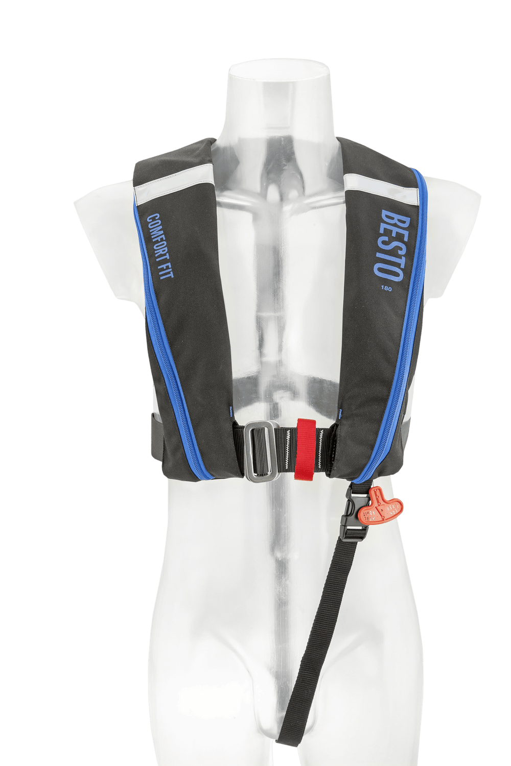 Besto Comfort fit 180N mh zwart/blauw