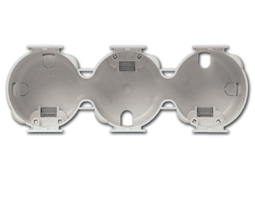 Inprojal inbouwdoos (3) zwart ø50mm/diep 40,5mm