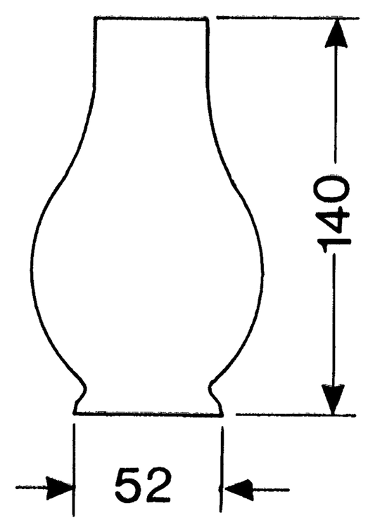Lampeglas 1 ligne 140mm