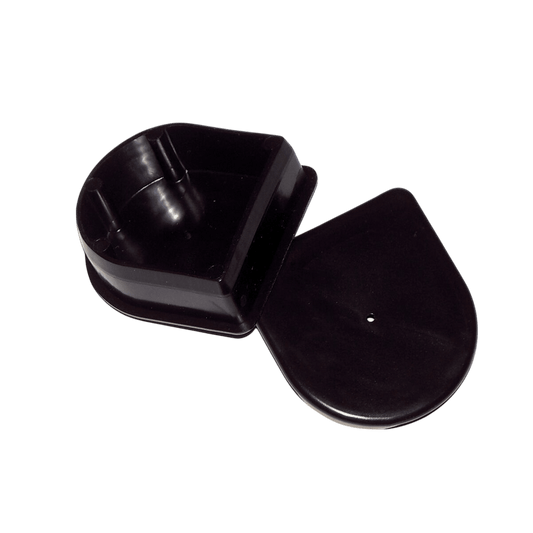 Steigerstootrand p-eindstuk zwart (2 stuks)