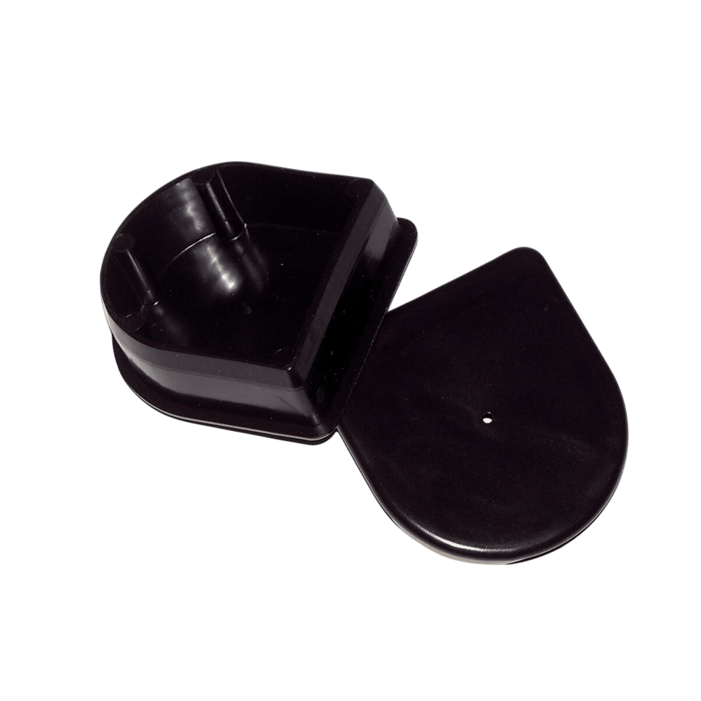 Steigerstootrand p-eindstuk zwart (2 stuks)