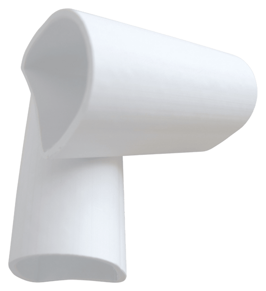 Steigerstootrand p-connector wit (2pcs)