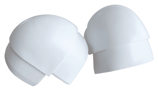 Steigerstootrand p-hoek wit (2pcs)