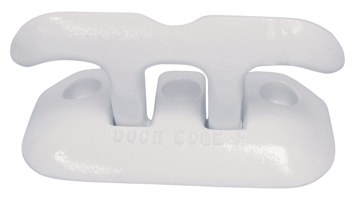 Dockedge Steiger Cleat flip-up kikker 20,3 cm wit