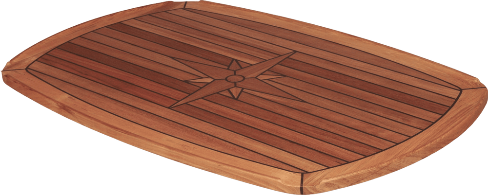Tafelblad teak 'classic comfort' 61x94cm