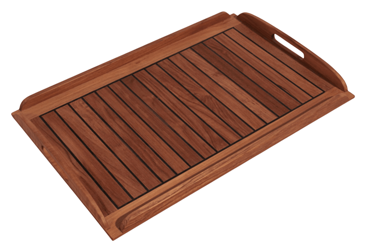 Eude Dienblad teak met naden 58 x 38 cm