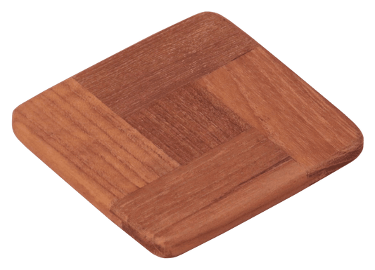 Onderzetter teak 'coaster' (set 4 stuks)