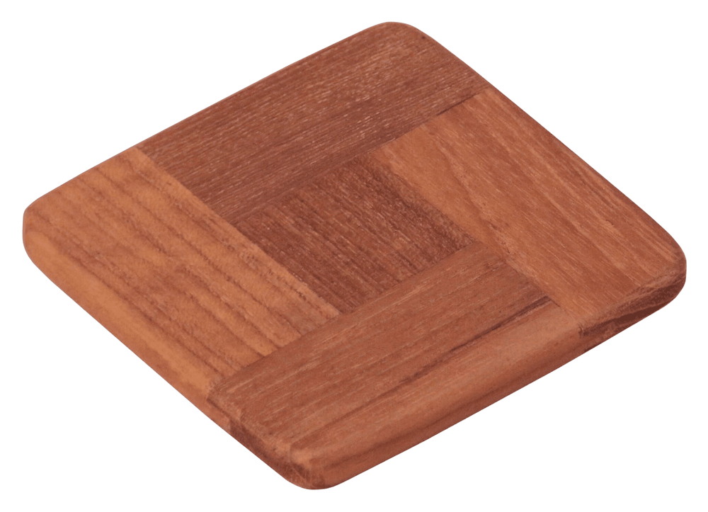 Onderzetter teak 'coaster' (set 4 stuks)