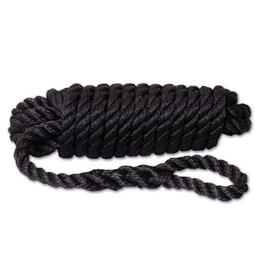 Hollex fenderlijn zwart 8mm 3 strengen L=2,5mtr (2)