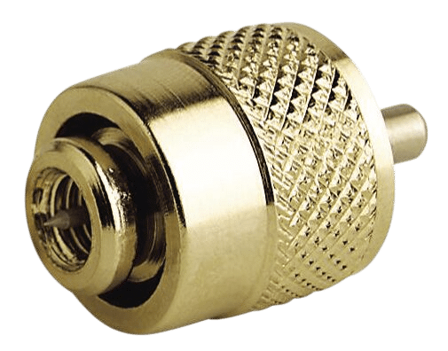 Male connector PL259 gold RA132