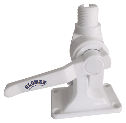 Antenne voet wit met hendel RA115
